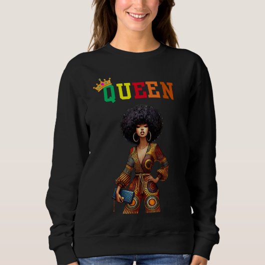 Nubian Queen: Elegance Women's sweatshirt (Voorkant)