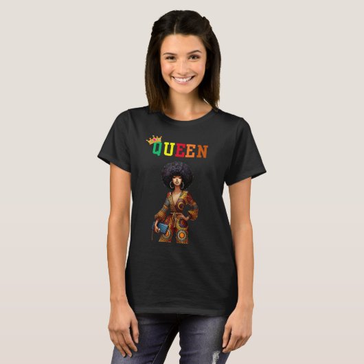 Nubian Queen: Elegance Women's T-Shirt (Voorkant volledig)