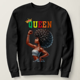Nubian Queen: Might Women's sweatshirt