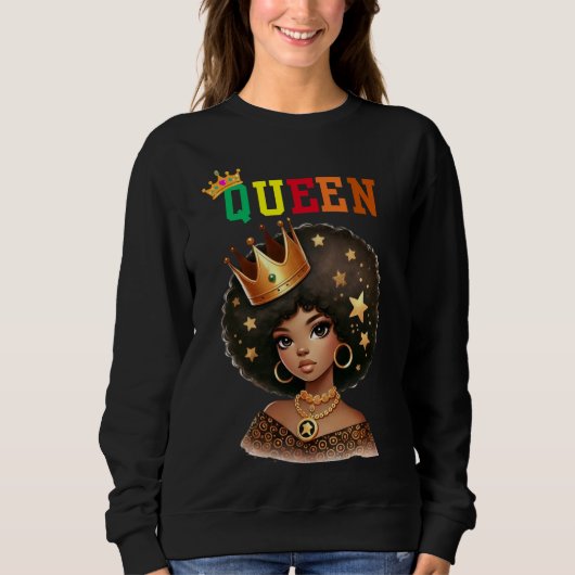 Nubian Queen: Royalty Women's sweatshirt (Voorkant)