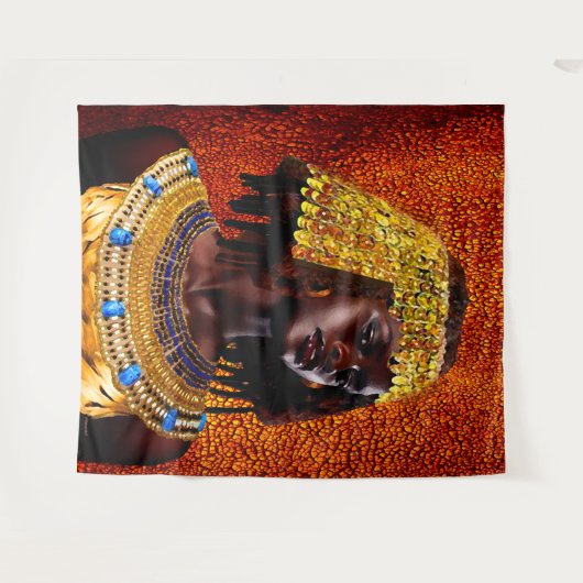 Nubian Queen Wandkleed (Voorkant (horizontaal))