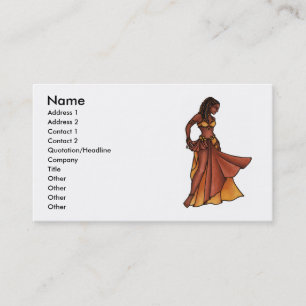 Nubian Sister Belly Dance Visitekaartjes