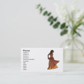 Nubian Sister Belly Dance Visitekaartjes (Staand voorkant)