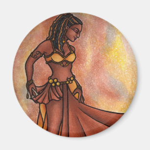 Nubian Sister Belly Dancer Magneet