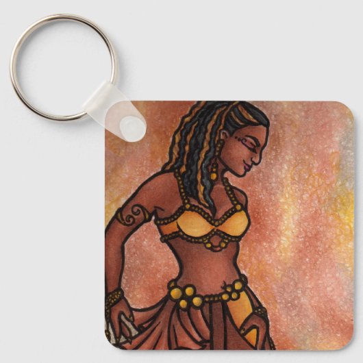 Nubian Sister Belly Dancer Sleutelhanger (Voorkant)