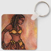 Nubian Sister Belly Dancer Sleutelhanger (Achterkant)