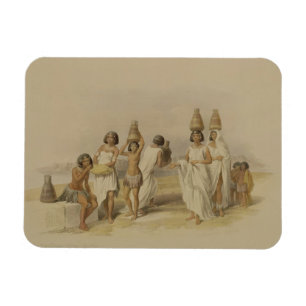 Nubian Women at Kortie op de Nijl, uit "Egypte en Magneet