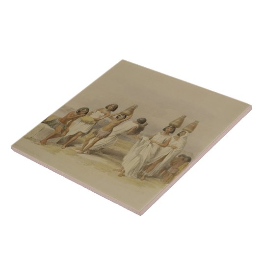 Nubian Women at Kortie op de Nijl, uit "Egypte en Tegeltje (Zijkant)