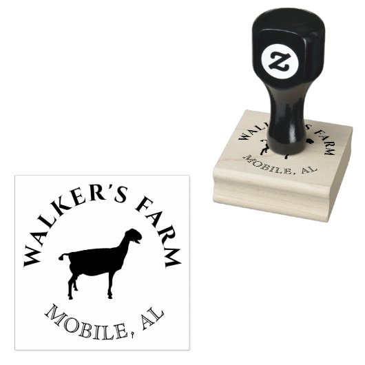  nubisch geitenmonogram Stempel (Gestempeld)