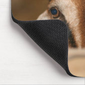 Nubische doe over houten rail muismat (Hoek)