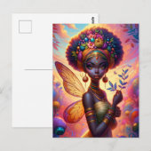 Nubische fee briefkaart (Voorkant / Achterkant)