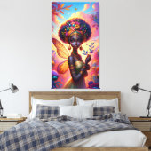 Nubische fee canvas afdruk (Insitu (Slaapkamer))