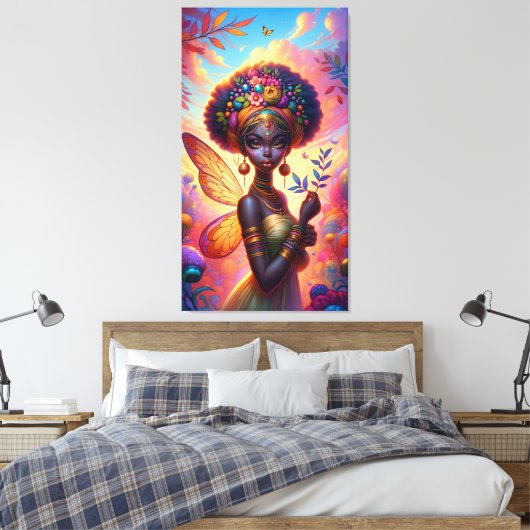 Nubische fee canvas afdruk (Insitu (Slaapkamer))