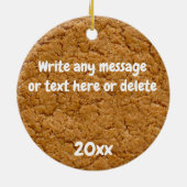 Nubische geitenkerstvakantie keramisch ornament (Achterkant)