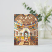 Nubische Huis Egypte Briefkaart (Staand voorkant)