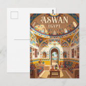 Nubische Huis Egypte Briefkaart (Voorkant / Achterkant)