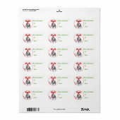 Nubische Kind Geit Kerstcadeau Label Sticker (Full Sheet)