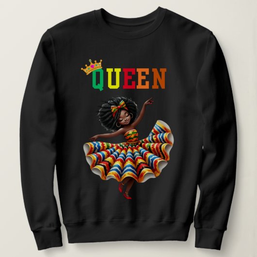 Nubische Koningin: Dans Women's sweatshirt (Design voorkant)