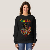 Nubische Koningin: Dans Women's sweatshirt (Voorkant volledig)