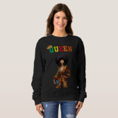 Nubische Koningin: Elegantie Dames sweatshirt (Voorkant volledig)