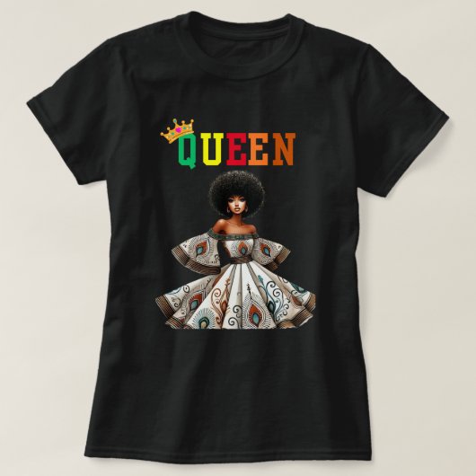 Nubische Koningin: Flyness Dames T-Shirt (Design voorkant)