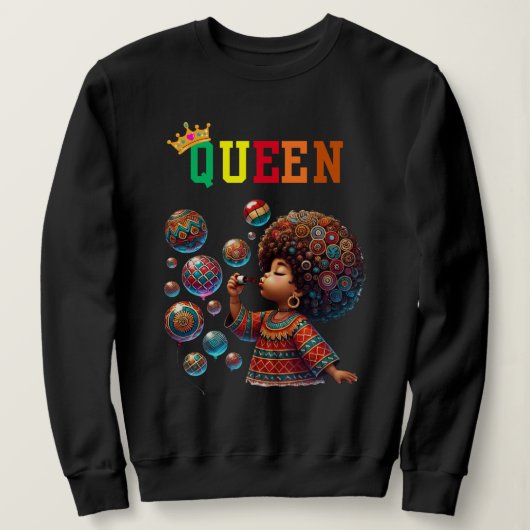 Nubische Koningin: Ontdek Dames sweatshirt (Design voorkant)