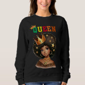 Nubische Koningin: Royalty Dames sweatshirt (Voorkant)