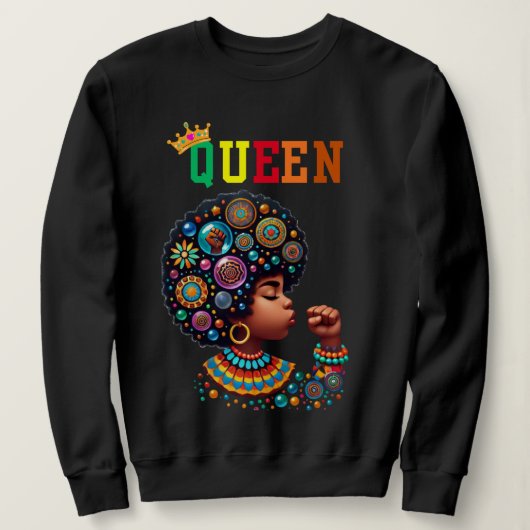 Nubische Koningin: Scherp dames sweatshirt (Design voorkant)