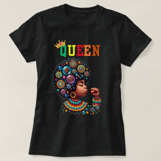 Nubische Koningin: Scherp Dames T-Shirt (Design voorkant)