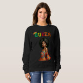 Nubische Koningin: Schoonheid Dames sweatshirt (Voorkant volledig)