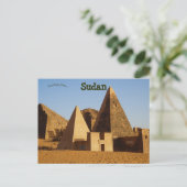 Nubische piramides Meroe Sudan Briefkaart (Staand voorkant)