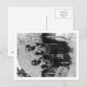 Nubische vrouwen staan voor de Hut Foto Briefkaart (Voorkant / Achterkant)