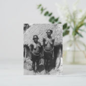 Nubische vrouwen staan voor Hut Briefkaart (Staand voorkant)