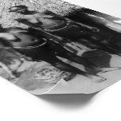 Nubische vrouwen staan voor Hut Poster (Hoek)