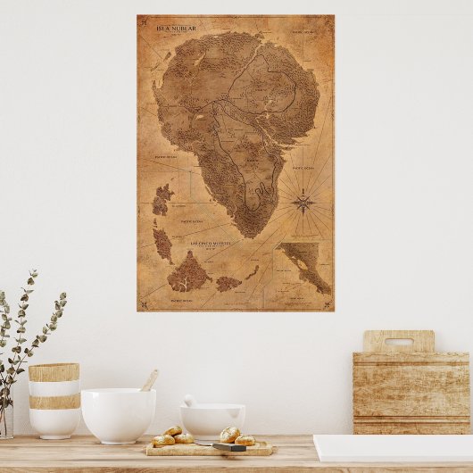 Nublar Map Park Poster (Keuken)
