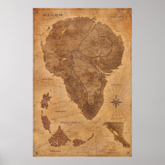 Nublar Map Park Poster