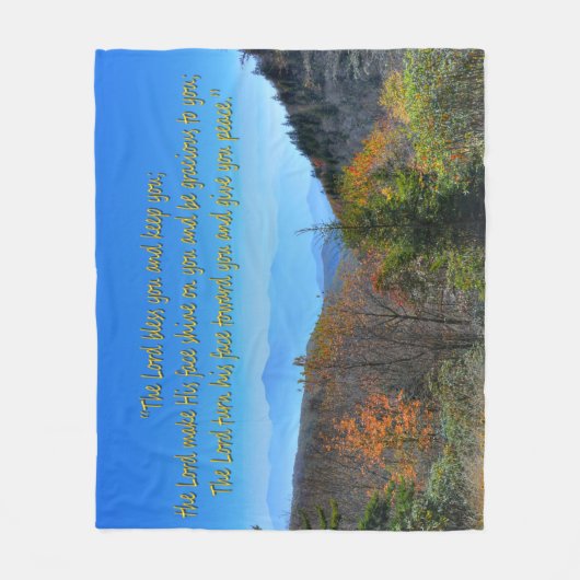 Nubmers 6:24-26 fleece deken (Voorkant)