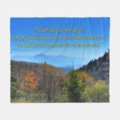 Nubmers 6:24-26 fleece deken (Voorkant (Horizontaal))