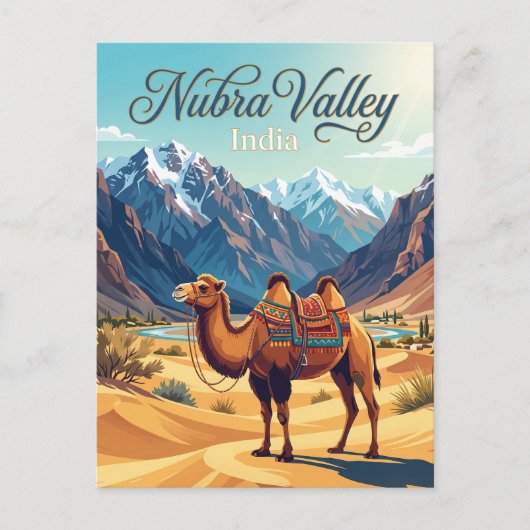 Nubra-vallei India Briefkaart (Voorkant)