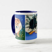 NUBZ EN DE mok VERPAKKING met Bailey en Winston (Voorkant links)