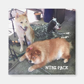 NUBZ NATION magneet. Vierkant Magneet (Voorkant)