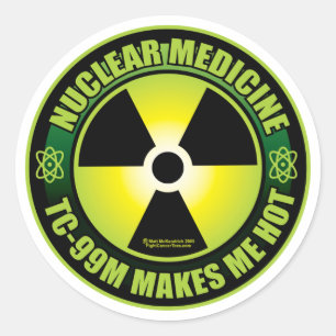 Nuc Med Tech Ronde Sticker