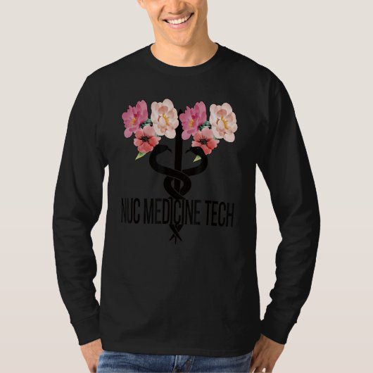 NUC Med Technoloog Caduceus Nucleaire Geneeskunde  T-shirt (Voorkant)