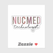 NUC Med Technoloog, Nucleaire geneeskunde Techs Ge Sticker (Vel)