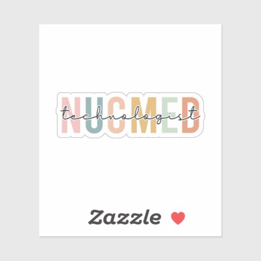 NUC Med Technoloog, Nucleaire geneeskunde Techs Ge Sticker (Vel)