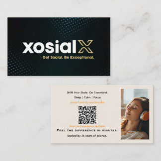 NuCalm Product Business Card – xosialX   Visitekaartje