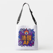 Nuchter AF - Chinees - Tote Crossbody Tas (Achterkant)
