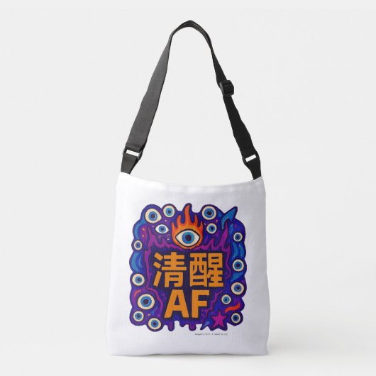 Nuchter AF - Chinees - Tote Crossbody Tas (Voorkant)