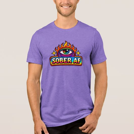 Nuchter AF - Tri-Blend Shirt (Voorkant)