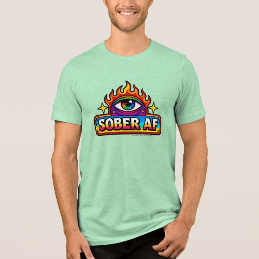 Nuchter AF - Tri-Blend Shirt (Voorkant)
